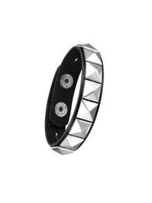 1/4 pièces Set de bracelets  clouté punk - Bracelets en PU fait main avec clous, style piqué, style emo des années 80 pour hommes et femmes, bracelets PU avec rivets pour fête, cadeaux, bal de promo, Halloween