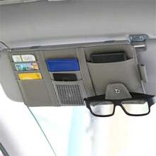 Túi đựng kính chắn gió ô tô bằng da PU - Túi đựng kính mát đa năng và túi đựng phụ kiện ô tô, thẻ và kính - Nhiều màu - Xem 2