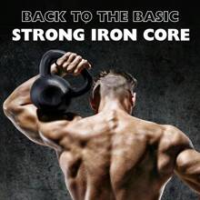 5-80 Lbs Cast Iron Kettlebell For Dumbbell Weights Exercises, Gym, Full Body Home Workout Equipment, Push Up, Grip And Strength Training - F.Black 30lbs - View 5