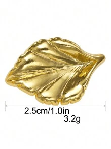 10 个/包不对称光泽叶形纽扣，适用于女式衬衫、开衫、连衣裙、外套、毛衣、夹克、手袋 DIY 配件、珠宝盒 - 彩色 - 查看 10