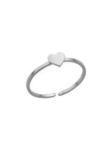 1 Stück mini Edelstahl-Herzring für Frauen und Männer, vergoldet, Verlobungsring, Alltagsschmuck, Paargeschenke & Muttertags-Geschenke