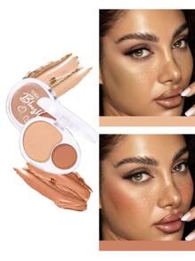 coolstory 霜状腮红，质地柔滑，自然哑光，提升肤色，多功能面部轮廓腮红 - 彩色 - 查看 4