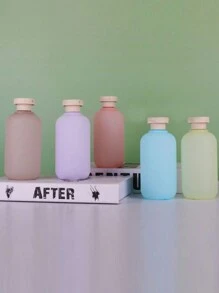 Refillable Travel Toiletry Containers, Multi-Functional Divided Bottles With Protective Caps, 300ml Airless Cosmetic Jars, Face Mask Bottles, Travel Accessories With Lids, Cream Jars, Hair Mask Containers, Cream Bottles, Scrub Jars, Cosmetic Bottles, Body Lotion Tubs, Perfect Storage Solution, Great Gift Item. - Multicolor - View 3