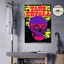 Framed Tame Impala 3 Canvas Poster Bedroom Decoration Landscape Office Valentine's Birthday Gift  Music Theme Aesthetic Poster, Album Cover Inspired Wall ,Room Decorative Wall Room Personalized Poster Wall Decoration Painting, Album Cover Wall-1851