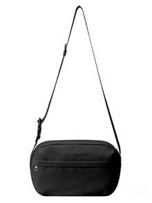 户外轻便斜挎包 男士纯色小方包 新款日系单肩包 女士学生大容量通勤手机包 运动超轻防水斜挎包 牛津布多功能尼龙实用斜挎包 防水背包 - 彩色 - 查看 8