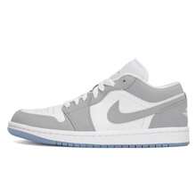 Nike WMNS AIR JORDAN 1 LOW Unisex Sneakers, Comfortable, Warm, Casual Shoes, DC0774-105 - White/Wolf Grey/Aluminum Blue - View 1