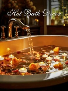 12pcs Luxury Large Size Waterproof Flameless Floating Candle Lights, Battery Included, Create Romantic Atmosphere For Wedding, Party, Restaurant, Pool, Spa - Multicolor - View 10