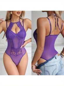 Hot-Selling Hollowed-Out Set Neck Strap Splicing Street Spice Style