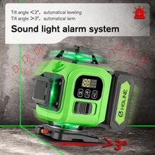 Yofidra 16-Line Laser Level With Auto-Leveling, Touch Control, Brightness Adjustment, And Durable Rechargeable Battery - Easy To Use And Ideal For Home Renovation & Construction Projects,Essential Tools For DIY Home And Courtyard Renovation - UK Plug(220-240V) - View 10