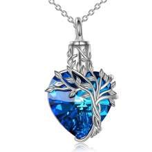 Tree Of Life Urn Necklaces For Ashes Celtic Heart Cremation Jewelry Memorial Keepsake Jewelry Funnel Filler Gifts For Women Men