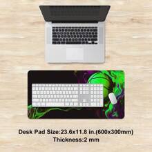 1pc Basketball Collides With Color Gaming Mouse Mat Pad Multi Size HD Design Table Mat Pad Natural Rubber With Non Slip Base Seam Design For Office, Gaming & Computer Accessories Gift For Friends & Family - Multicolor - View 5