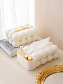 1 Stück Süßigkeiten Taschentuchbox, Dekor mit Kunstperle, multifunktionale Aufbewahrungsbox, geeignet für Wohnzimmer, Fernbedienungsaufbewahrung, Küchenrollenhalter, Taschentuchbox schwarz, Taschentuchhalter, weiße Taschentuchbox, Taschentuchhalter, weiß, Feuchttücherhalter, Servietten Halter, für Familienfeiern, für Zuhause Küche Schlafzimmer Wohnzimmer Esszimmer, Wohndekoration Accessoires, dekorative Box, Geschenk zur Hochzeit für Frauen, Sommerfestival Reisebedarf