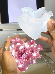 10 Piezas Tarjetas de Exhibición de Arte de Uñas con Forma de Corazón, Accesorio de Fotografía Artesanal de Uñas, Tablero Mostrador para Exhibición de Uñas Postizas, Accesorio de Salón de Manicura, Tablero de Exhibición para Selfies de Uñas