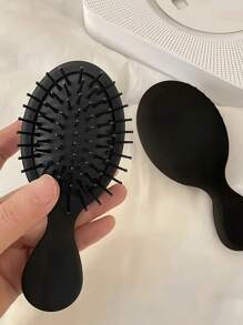 1pc Japanese Style Mini Finishing Hair Comb Set For Normal Hair, Massage Function, Matte Resin Handle, Rubber Bristles - Portable Black Plastic Hair Brushes For Long Hair Styling,Hair Brush,Comb,Hair Tools,Hair Products And Accessories For Barber Salon Beauty Travel Essentials,Back To School,Travel Holiday Essentials,Hair Accessories For Women,Brush,Hair Brushes,Edge Brush,Brush Hair,Hair Comb,Comb Hair,Detangling Brush,Ball Brush,Mini Hair Brush,Hair Brush Set,Wooden Comb,Hair Brush, Brush, Comb, Slick Back Brush, Hairbrush, Edge Brush, Brush Hair, Hair Comb, Hair Brush Set, Comb Hair, Mini Hair Brush, Detangling Brush, Hair Brushes,Hair, Accessories, Hair Products, Hair Tools, Hair Stuff, Hair Care, Curly Hair Brush, Barber, Barber Accessories, Hairdressing Equipment,Travel Essentials,Travel Essential,Hairstyle,Hairdressing