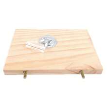 1pc 13*9cm Parrot Standing Stand Platform Square Wooden Springboard Hamster Wooden Pier Budgie Hanging Toy