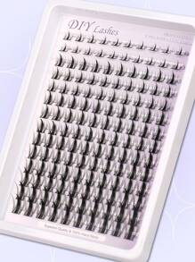 Himirell 140pcs Fairy Lash Clusters C Curl Manga Lashes MIX 8-16mm Wispy Soft Natural Lashes DIY Clusters Individual False Eyelashes, Easy To Wear, Reusable For Daily Makeuplash Clusters,Eyelash Clusters,Individual Eyelashes,Lashes,Fake Lashes - C - View 6