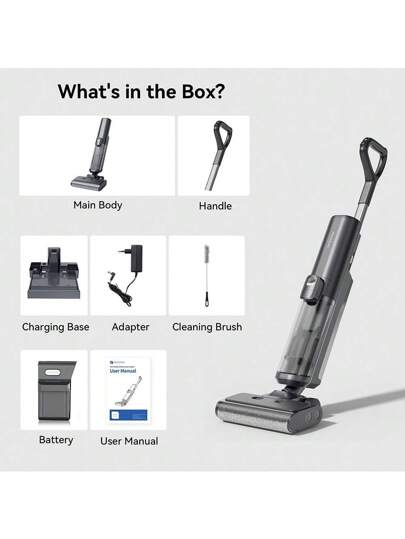 Proscenic F20A Cordless Stofzuiger Mop, 35 Minute Runtime, LED Display, Self Cleaning Air Drying, All Around Edge Cleaning, App Control, Solid Liquid Separation, EU Plug. view 11