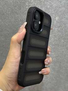 Capa de luxo com dissipação de calor e orifício respirável, compatível com iPhone 16, 15, 14, 11, 12, 13 Pro Max 16 Plus, à prova de choque, com proteção contra quedas e arranhões, à prova d'água