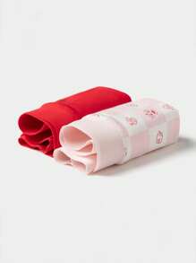 Balabala 2件装女童舒适合身莫达莫代尔比基尼内裤