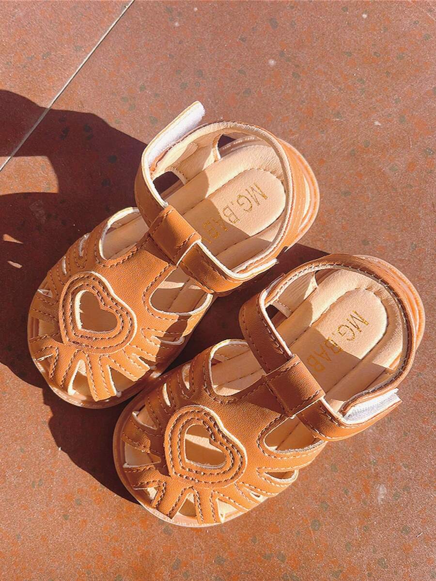 1 Cặp Dép Sandal Trẻ Em Đế Mềm Cut-Outs Mùa Hè Tình Yêu Cho Bé Gái Dép Sandal Đi Biển Mùa Hè Cho Bé Trai Giày Gót Bằng