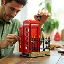LEGO Modelo de cabina telefónica roja de Londres para adultos, soporte para cabina telefónica y teléfono celular de Londres para construir y exhibir, idea de regalo creativa para viajeros, recuerdo de Londres para la decoración del hogar u oficina, 21347, regalo de Navidad - 1 color - Ver 4