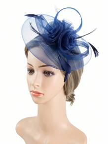 HITYfascinator 1 pièce Serre-tête Fascinator en polyester, toutes saisons