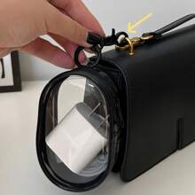 2Pcs /1Bag Mini Convenient Transparent Cable Storage Boxes, Used To Store Data Cables, Chargers, Headphones, Accessories, Etc., Suitable For Outdoor Travel Key Bag Use