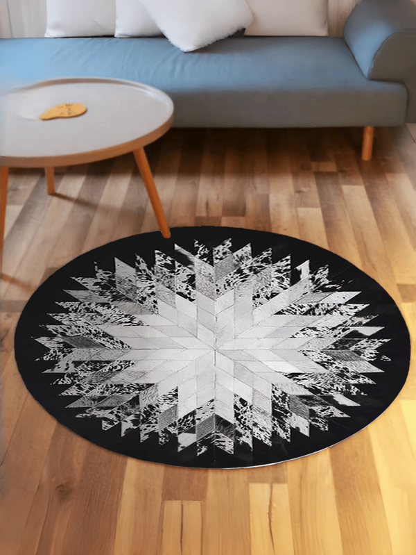 1 pezzo di tappeto rotondo in velluto cristallino, tappetino a forma di diamante in cristallo, tappeto strisciante, adatto per camera da letto, studio, soggiorno