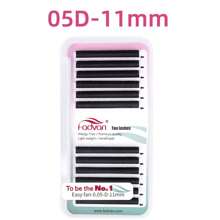 FADVAN Fadvan Easy Fanning Eyelash 0.05/0.07/0.10 C/D 9-17mm 15-20mm Mix Extensions Blooming Eyelashes Flare Eyelashes Russian Volume Auto Fan Eyelashes Natural Cilia Silk Lashes ,Natural, Lash Tech Supplies