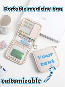 Customized Portable Medicine Bag, Travel & Outdoor First Aid Kit Organizer, Suitable For Carrying Personal Medications, Compact Emergency Medical Pouch - Multicolor - View 2