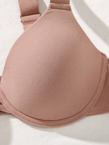 Peach Girl Brown Wide Strap Underwear For Women With Small Chest Push-Up Bra Set - Coffee Brown - View 6