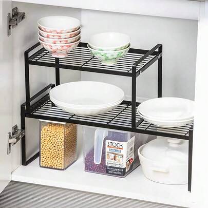 رف توابل عمودي لتنظيم خزانة المطبخ 1 قطعة