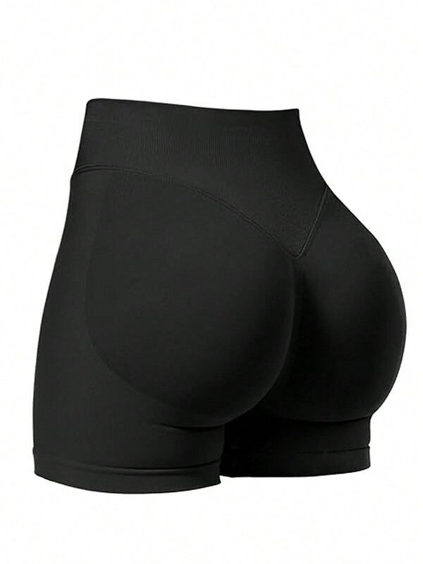 Impact Shorts, Seamless Workout Shorts For Women Hidden Scrunch Booty Gym Shorts Running Shorts High Waist Butt Lifting Cycling Running Shorts