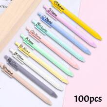 LICVIC 1/2/5/10/20支装定制刻字彩色圆珠笔，个性化儿童姓名圆珠笔，定制中性笔，教师用笔，现代可爱，适合生日礼物、教师节礼物、毕业礼物、返校用品、日常上学、办公用品，送给男士/女士、孩子、朋友、学生、员工、老师、同事的创意礼物，书写舒适，多功能，圣诞礼物 - 風格A - 查看 29