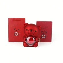 Mother's Day Hug Bear Rotating Soap Flower Gift Box With Jewelry, Necklace, Jewelry Box, Birthday Gift, Teacher & Classmate Gift - Multicolor - View 15