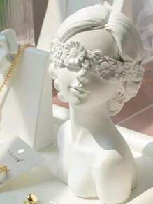 Girl Resin Sculpture Desktop Orenment Creative Crafts Gift Beautiful Girl Character Statue Home Decor Gifts Birthday Graduation - Multicolor - View 5