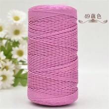 2 Pcs 1.5mm X 240 Yards Nylon Mesh Cord, 2 Pieces Set, Versatile Crafting Yarn Suitable For Knitting, Crochet, Hats, Bags, Wallets, Shoes, Plant Hangers, 100% Nylon, Multi-Color Options