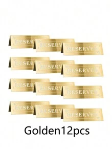 Reserved Table Signs, Acrylic Guest Reservation Table Tents Sign, Waterproof Gold Double-Sided Reserved Seat Signs, Reserve Signs For Wedding Birthday Party Restaurants Meeting Best Gifts,Wedding Decor,Home Decor ,Room Decor Party Favors Bride Graduation Birthday Decorations Party Decorations Bachelorette - Multicolor - View 17