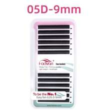 FADVAN Fadvan Easy Fanning Eyelash 0.05/0.07/0.10 C/D 9-17mm 15-20mm Mix Extensions Blooming Eyelashes Flare Eyelashes Russian Volume Auto Fan Eyelashes Natural Cilia Silk Lashes ,Natural, Lash Tech Supplies