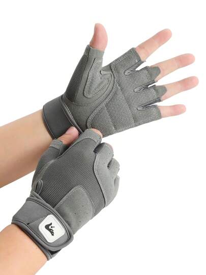 A Pair Of Outdoor Sports Fitness Half-Finger Gloves Spring Play Cycling Mountaineering Handguard Non-Slip Men's Gloves