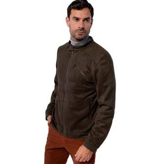  Generra | Chamarra Casual de Cuello Alto para Hombre