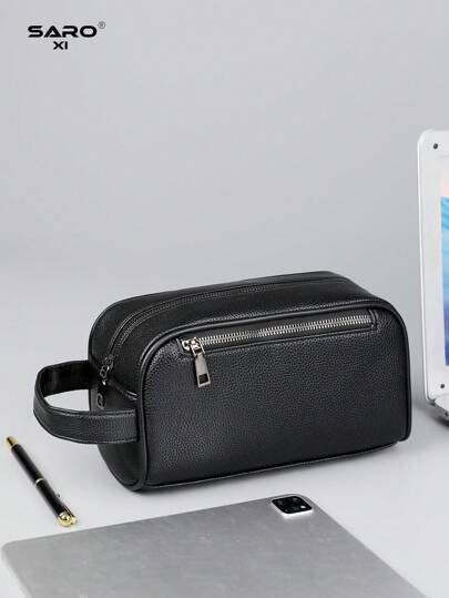 saroxi Bolso de hombro versátil de unicolor, de gran capacidad, de la versión coreana, de moda y sencillo. Bolso bandolera adecuado para el trabajo, la escuela, las compras, los viajes, el transporte, para llevar botellas de agua, paraguas. Regalo ideal para el Día de San Valentín, Pascua. Bolso para el teléfono, vintage.