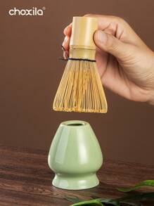choxila Set de iniciación tradicional de Matcha de 7 piezas, set de batidor de Matcha, kit de preparación de té Matcha, set de regalo de Matcha con bolsa, incluye tazón de Matcha, batidor de bambú de Matcha, cuchara de té, soporte para batidor, tamiz de Matcha, taza de té, alfombrilla de té, de vuelta al cole