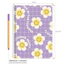 iscool Retro Good Vibes Female Spiral Notebook - 紫丁香 - 查看 3