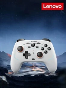 Lenovo 联想 S04 黑白游戏手柄，电池续航时间长，蓝牙连接，霍尔传感器 1000Hz，3 种连接模式，多功能操纵杆，带来身临其境的游戏体验，静音按钮，无线连接，兼容多种设备