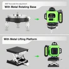 Yofidra 16-Line Laser Level With Auto-Leveling, Touch Control, Brightness Adjustment, And Durable Rechargeable Battery - Easy To Use And Ideal For Home Renovation & Construction Projects,Essential Tools For DIY Home And Courtyard Renovation - UK Plug(220-240V) - View 6