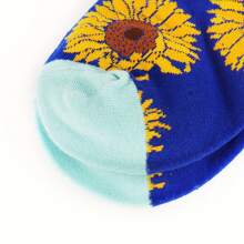 5 paires de chaussettes de cheville de femme cadeaux de tournesol amusants mignons