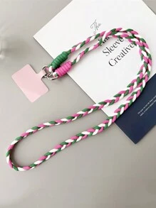 Correa para teléfono trenzada de moda, correa ajustable universal para estuche de teléfono, para regalos de mujeres, familia, amigos, cumpleaños, vacaciones, accesorio para teléfono