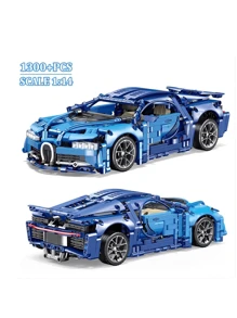 Multiple Super Sports Car Options, High-Tech Supercars, 1:14 Scale RC Racing Cars, 1012+ To 1400+ Pieces, 13-14 Inches Long After Assembly, ABS Material, Adult Gift Racing Car Building Block Model, Adult Collectible Building Block Toy - Multicolor - View 4