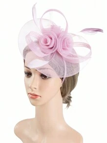 HITYfascinator 1 pièce Serre-tête Fascinator en polyester, toutes saisons